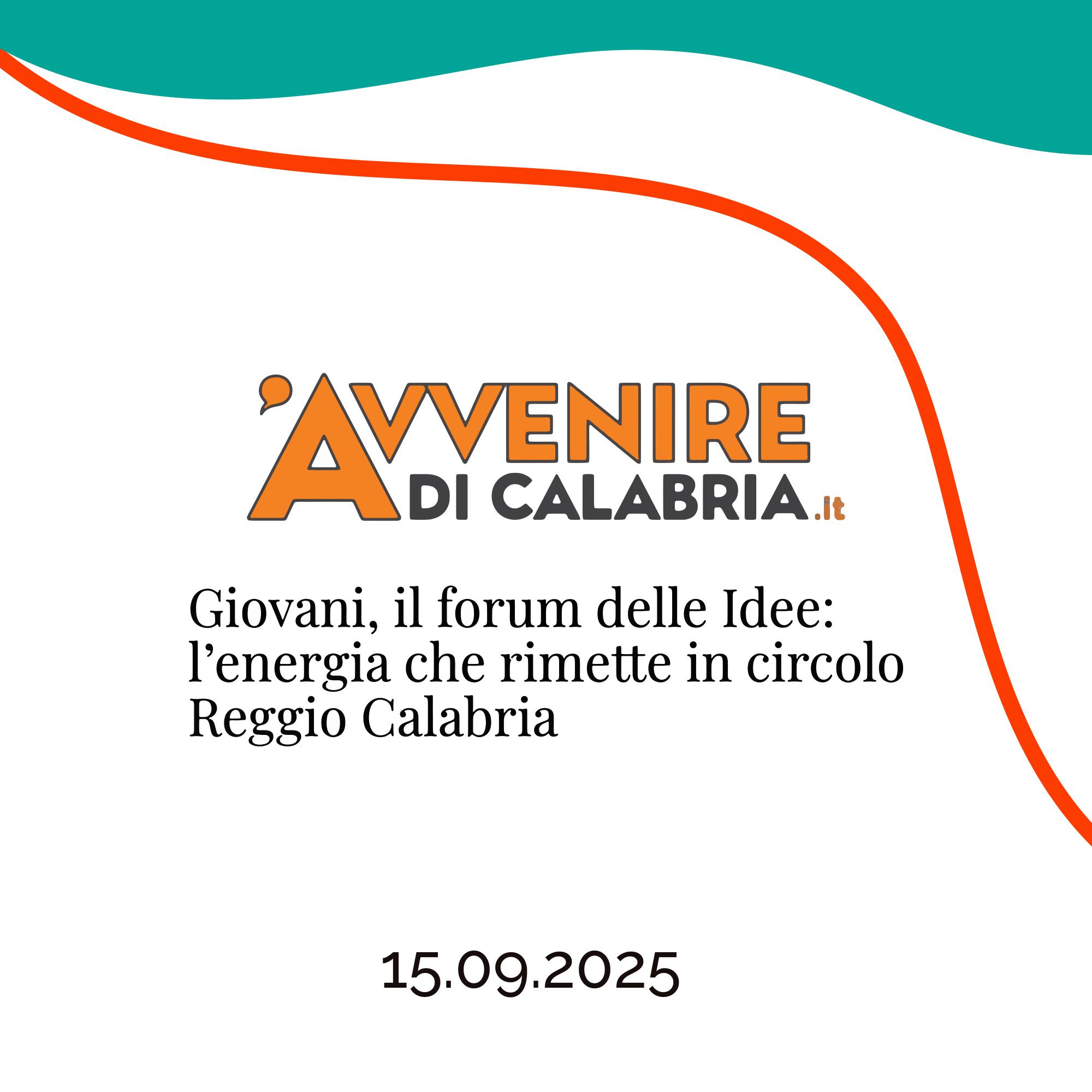 Avvenire di Calabria: L'energia che rimette in circolo Reggio