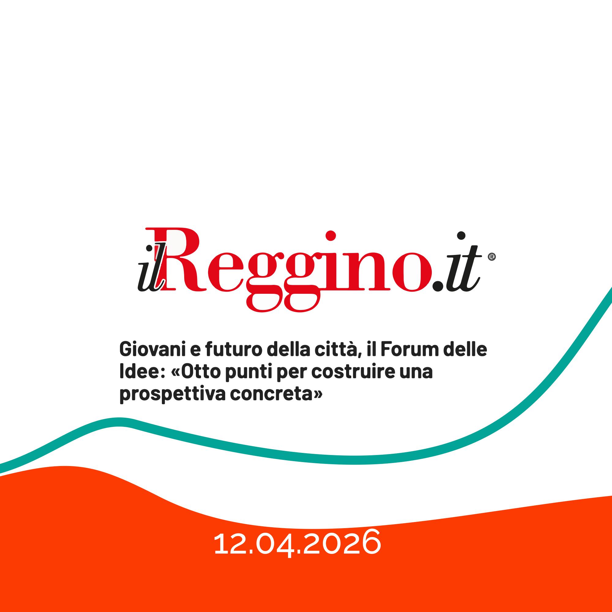 ReggioToday: La presentazione del manifesto Reggio 2031